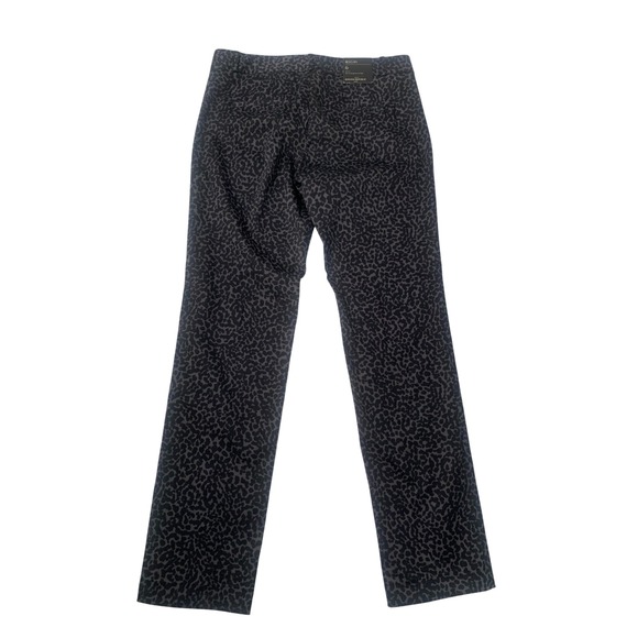 (H-230)Banana Republic Reegan Women's Pants Size 6 Leopard Print Mid Rise Slim F - Picture 3 of 7
